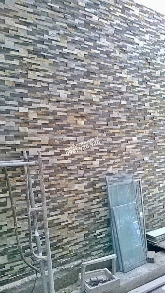 Đá que Hòa Sơn ốp tường