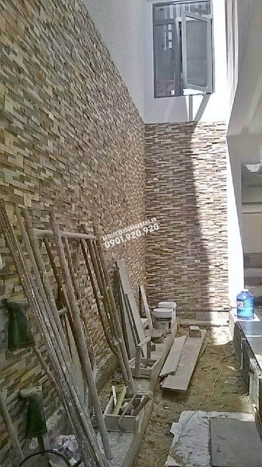 Tường đá que tự nhiên đẹp