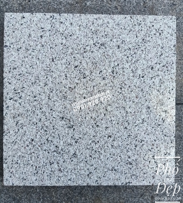 Đá Granite Trắng Băm Mặt 30x30x2cm - Phố Đá Đẹp