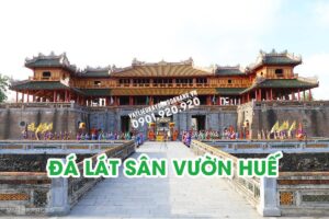 đá lát sân vườn Huế