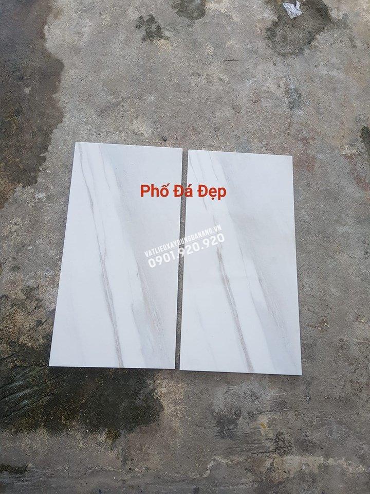 Đá Trắng Sữa Mài Bóng Kính 30x60Cm