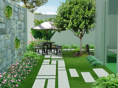 Cỏ mang lại vẻ đẹp tự nhiên cho sân vườn