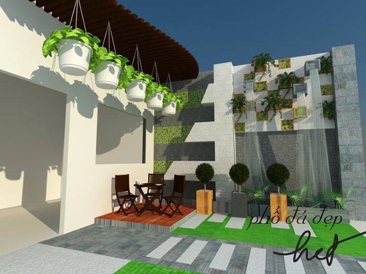 Tiểu cảnh sân vườn 3D