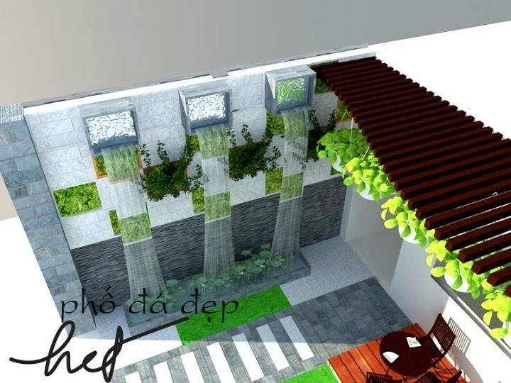 Tiểu cảnh sân vườn 3D