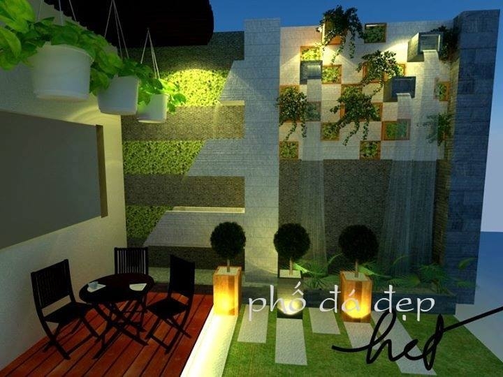 Tiểu cảnh sân vườn 3D