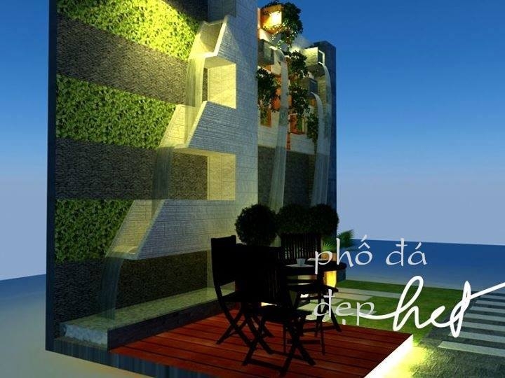Tiểu cảnh sân vườn 3D
