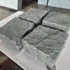 Đá cubic xanh sa thạch đục tay 10x10x5cm