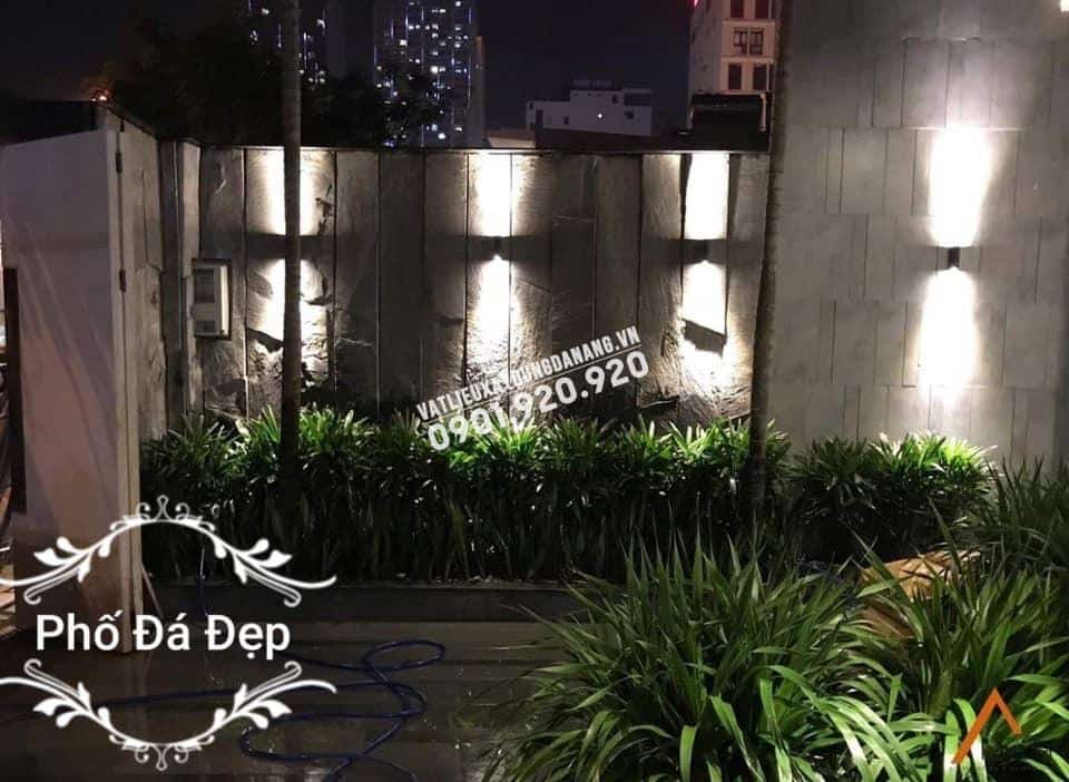 Đá Chẻ Xanh Đen Cắt Xéo