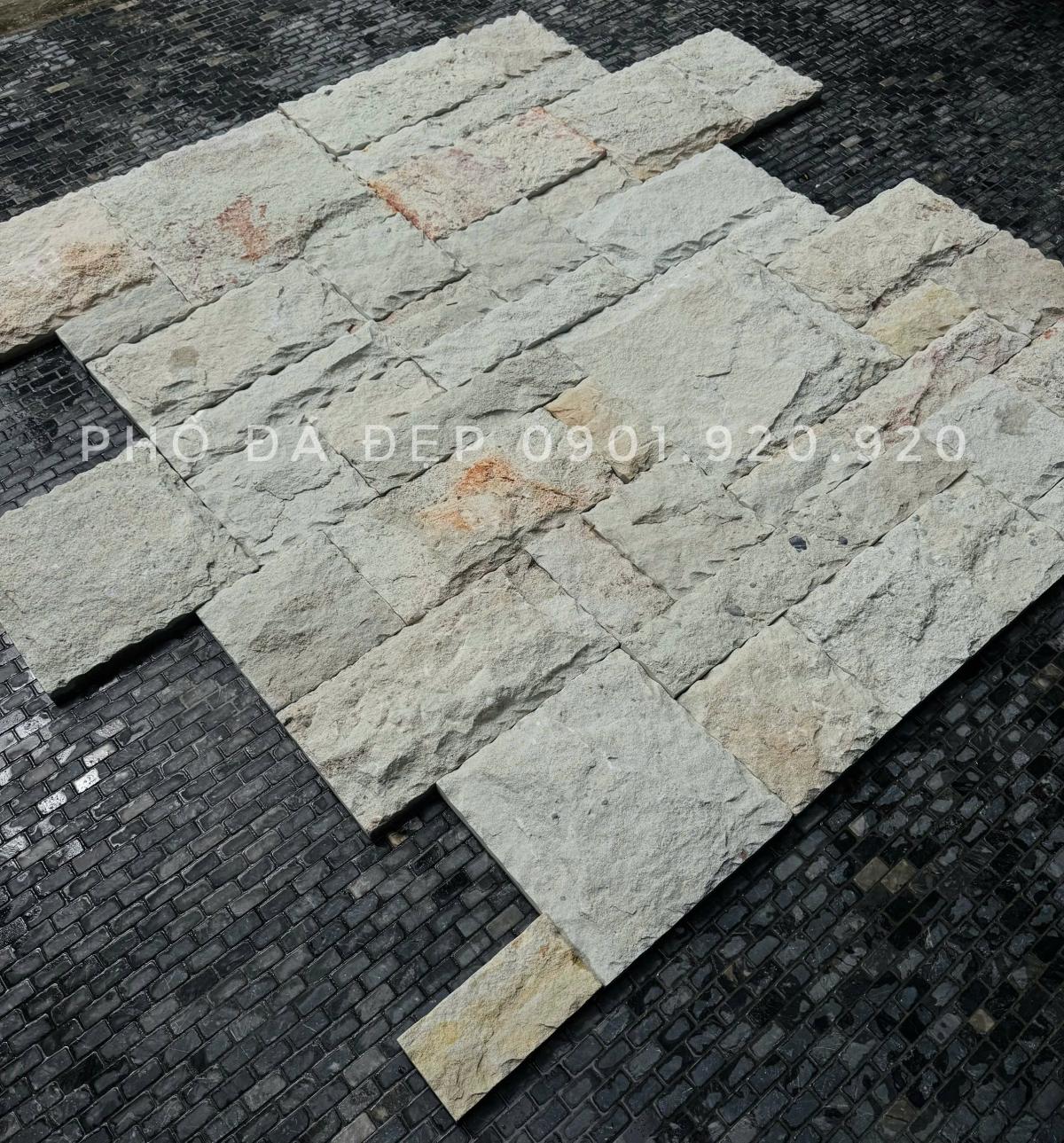 Đá cát hạt mịn ốp tường đẹp
